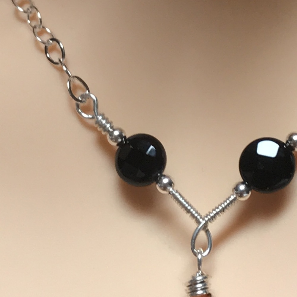 Solar Eclipse- Onyx, Red Agate,Orange Aventurine … - image 5